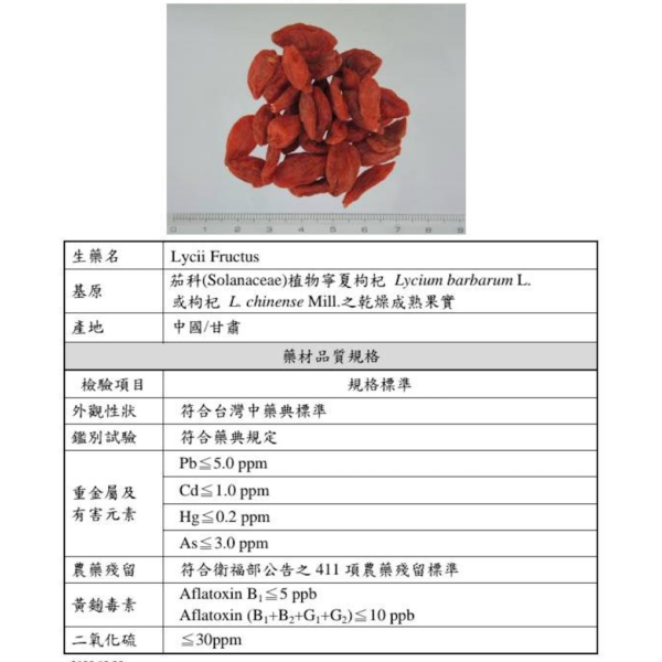 嚴選枸杞子｜經濟包｜檢驗合格｜200g/袋